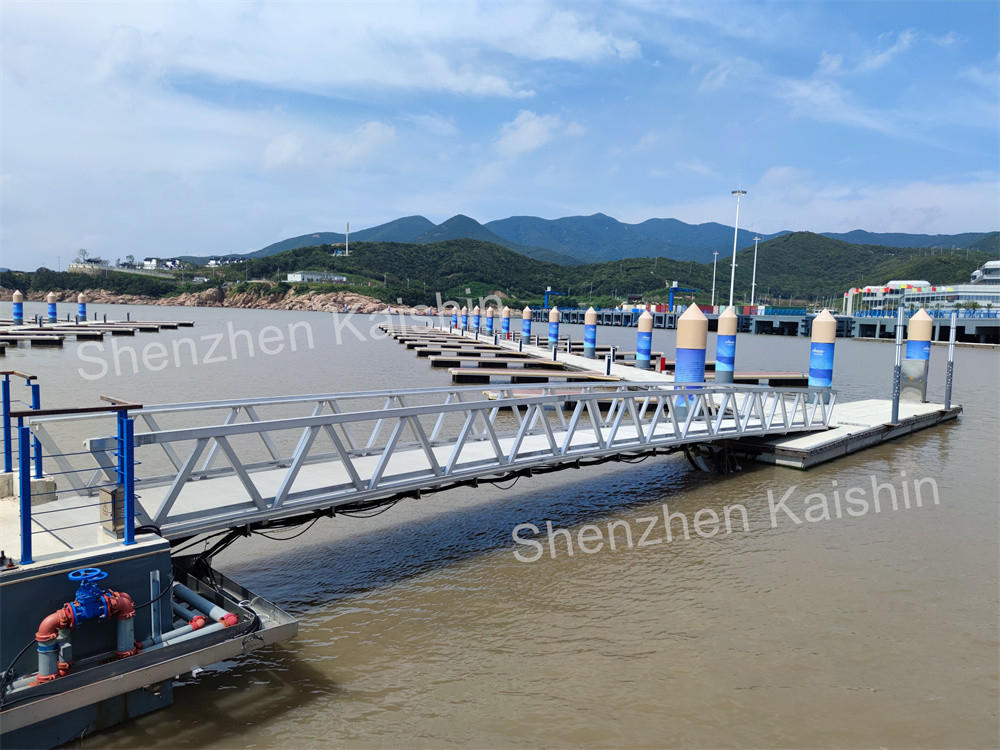Customized Marina Floating Platform Aluminum Alloy Floating Docks For Ship Boat Yacht