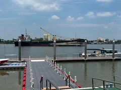 Alüminyum alaşımı 6061 T6 yat teknesi kulübü için yüzen rıhtım marina yüzen yürüyüş ponton