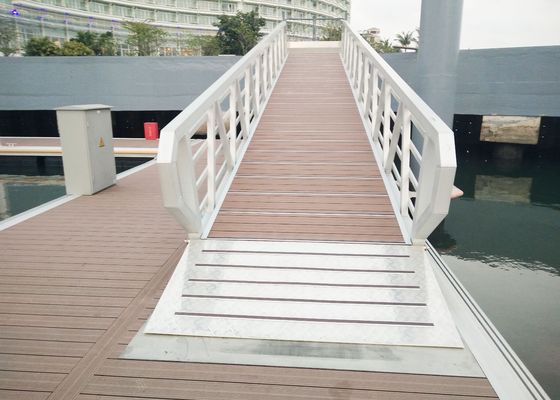 Long Lifespan Aluminum Gangway Rameps Marina Floating Walkway Dock For Yacht Boat Ship Use