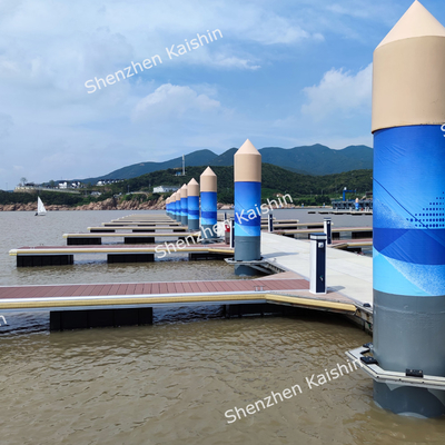 Özel Yüzen Pontoon Taşınabilir Deniz Alüminyum Dockları Ağır Güçlü Marina Projeleri İçin