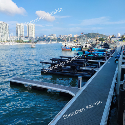Uzun Sürekli Denizci Parmak Dock Alüminyum Yüzen Ponton Yat Yüzen Platformu