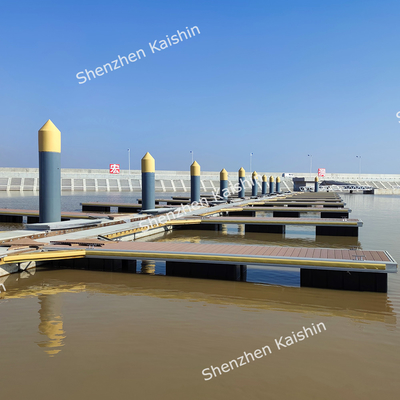 Dayanıklı Yacht Yüzen Dock, Marina Alüminyum Yüzen Ponton için Fender Decking