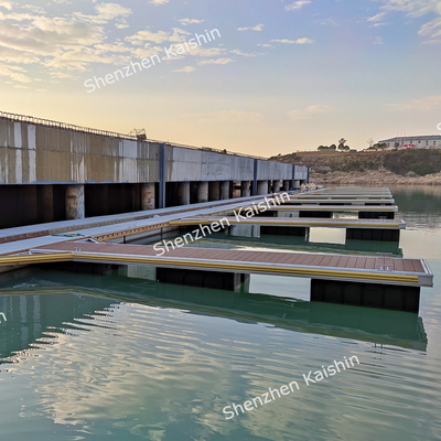 Kayma karşıt yüzeyli Marina Yüzen Parmak Dock LLDPE EPS köpüğü
