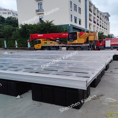 Özel Yacht Yüzen Dock Alüminyum Alaşım 6061 T6 Marina Waterfront için Yüzen Pontoon