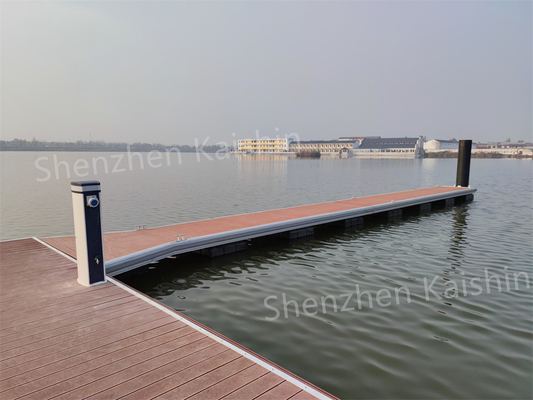 Marina Yat Kulübü Yüzen Pontoon Köprüsü Projesi için Dayanıklı Alüminyum Alaşım Yüzen Docklar