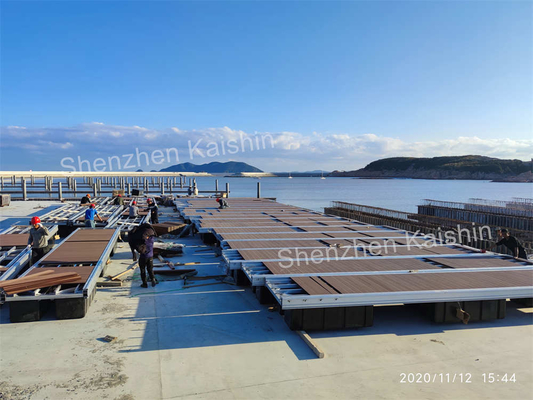 Denizci Denizci Ponton için 316 Paslanmaz Çelik Klipli Denizci Alüminyum Yüzen Docklar