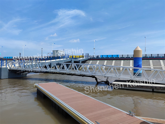 Uzun Ömürlü Alüminyum Yüzer Ponton Yürüyüş Yolu Marina Rıhtımları Yat Kulübü Yüzer İskelesi İçin