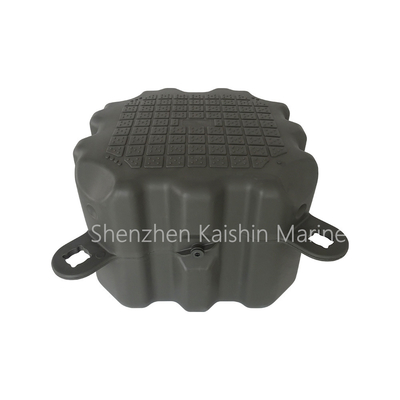 Gri Modüler Yüzen Yapı Taşınabilir HDPE Yüzen Küpler Deniz Jet Ski Dockları