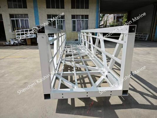 Kayma karşıtı Alüminyum Alaşım 6061-T6 Deniz Geçidi, 400 kg/sqm yükleme kapasitesi ve yüzen iskele köprüsü için 15-20 yıllık ömür süresi